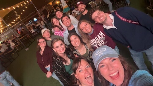 Dr. Dakota Mitchell with friends at an evening gathering — Amarillo, TX