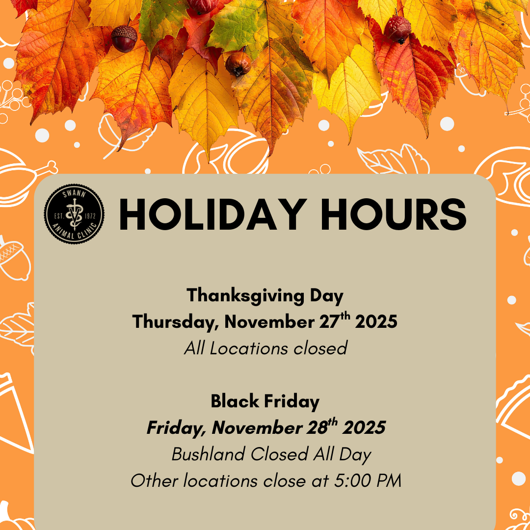 Swann Animal Clinic Thanksgiving Hours